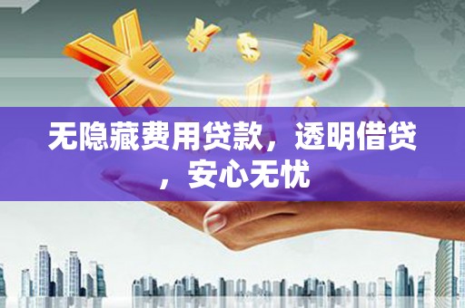 秀洲无隐藏费用贷款，透明借贷，安心无忧