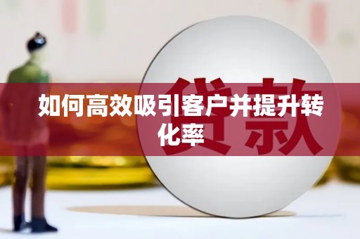 秀洲如何高效吸引客户并提升转化率