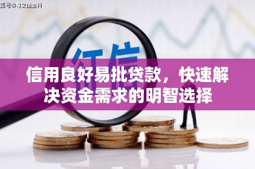 秀洲信用良好易批贷款，快速解决资金需求的明智选择
