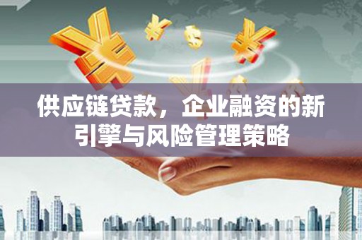 秀洲供应链贷款，企业融资的新引擎与风险管理策略