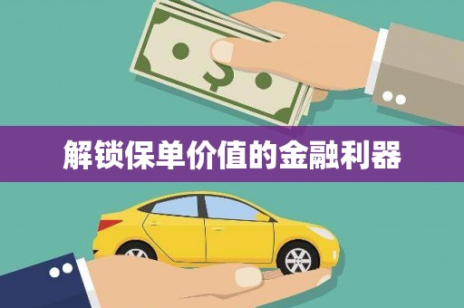 秀洲解锁保单价值的金融利器