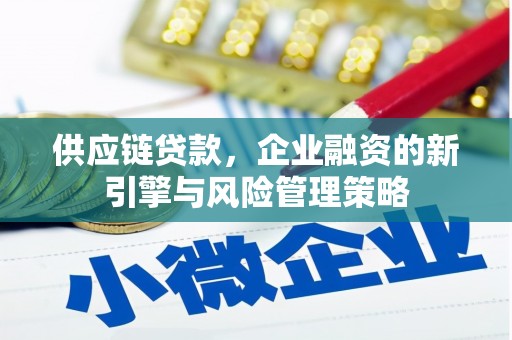 秀洲供应链贷款，企业融资的新引擎与风险管理策略