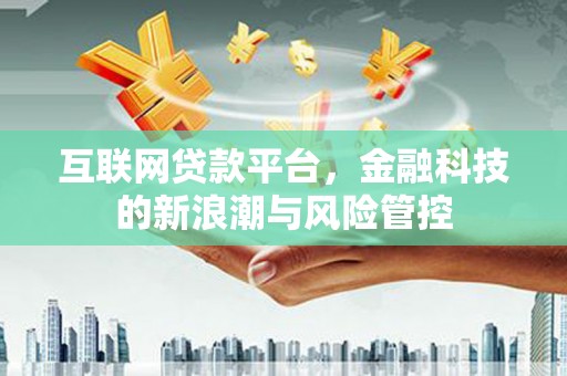 秀洲互联网贷款平台，金融科技的新浪潮与风险管控