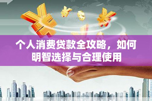秀洲个人消费贷款全攻略，如何明智选择与合理使用